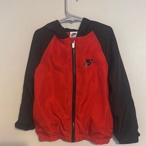 Nike kids light weight jacket w hood